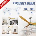 2024 Villa Ceiling Fan 1stshine Luxure Fan with 3 Rotary Vanes and Air Cooling