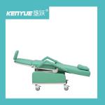 Hospital Painted Steel PVC Leather Green Hemodialysis Chair Manual