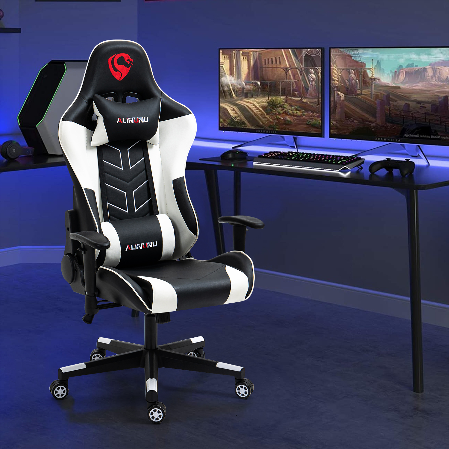 ALINUNU 2D Armrest Gaming Chair The Perfect Combination of Style and Functionality