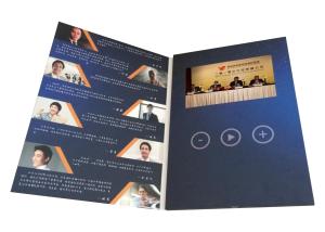 China 5 Inch portrait A5 size Lcd Screen video advertising brochure video book for property promotion PVC050 factory
