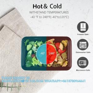 38oz Meal Prep Containers 24 Pack 1 Compartment With Lids, Food Storage Bento