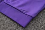 Real Madrid Purple Long Sleeved Football Training Suit Team Style Support