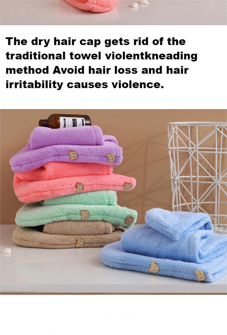 Luxury Quick Drying Microfiber Hair Towel for Girl Women Custom Hair Turban Towel
