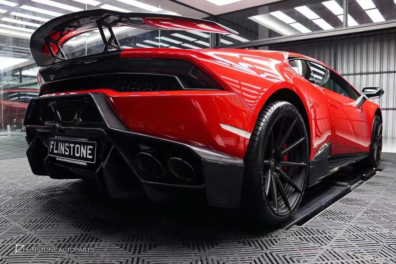 For Lamborghini LP580 LP610 Carbon Fiber Body Kit LP580 LP610 Upgraded MSY Style Front Lip Diffuser Spoiler Side Skirt