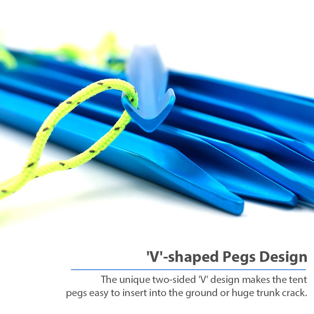 Y Shaped 10Pcs Stakes Pegs Outdoor Camping Accessories