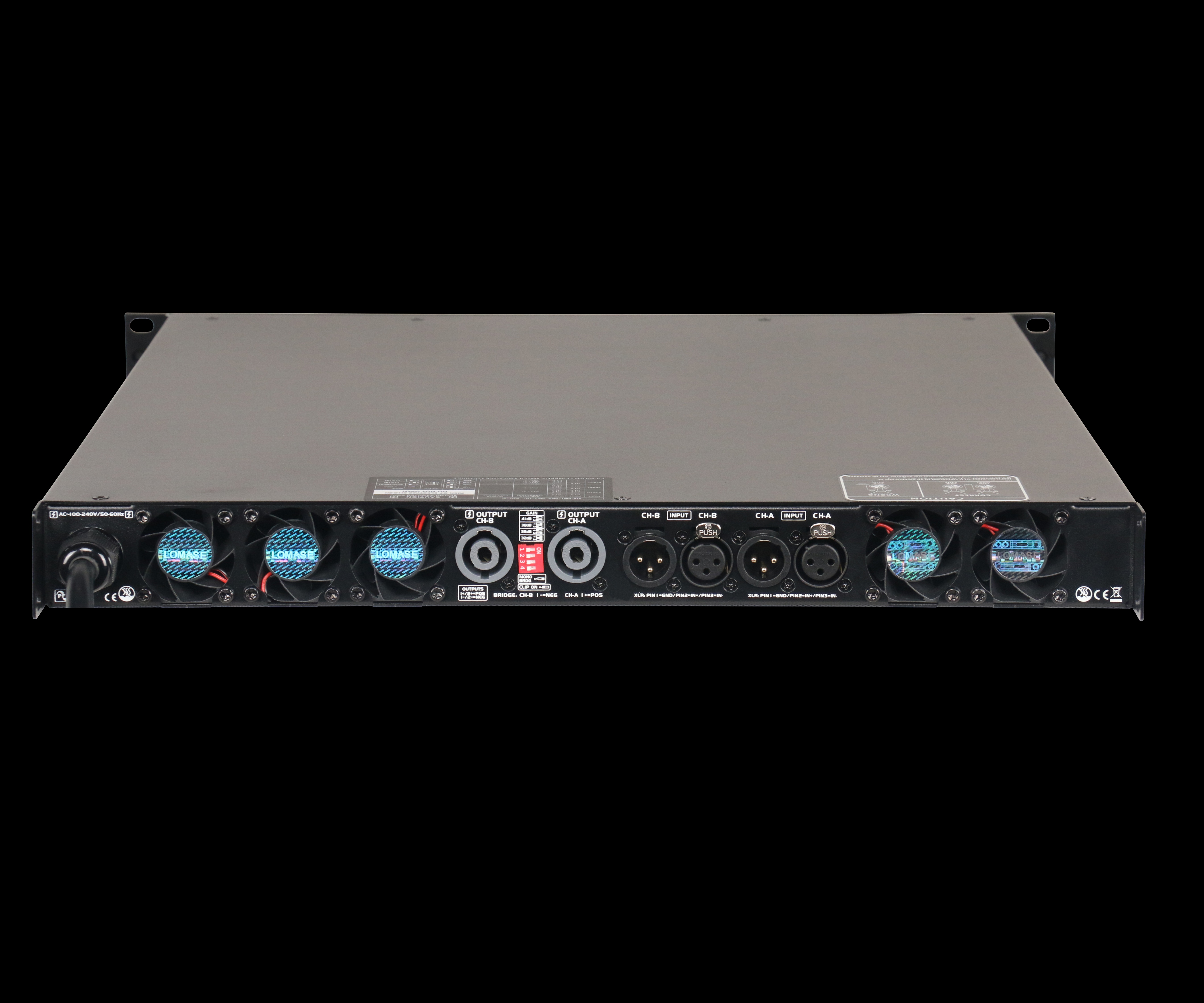 Audio Digital Power Amplifiers 4500w 1U PFC Function Equipped