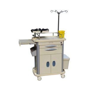 BR-ET003 Hospital Emergency Trolleys Equipment ABS Plastic Carts