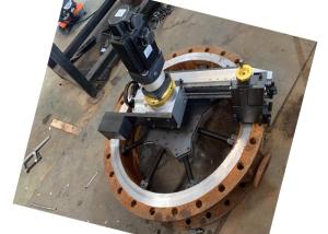 China Pneumatic ID Mount Portable Flange Facer Internal Flange Facing Machine factory