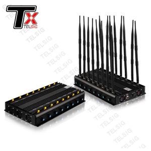 China High Quality Desktop 16 Band Cell Phone 2G 3G 4G GPS VHF UHF Lojack 5G Jammer Wifi Signal Blocker For Home factory