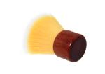 Bamboo Makeup Brushes Flat Top Kabuki Brush With Yellow Nylon Hair