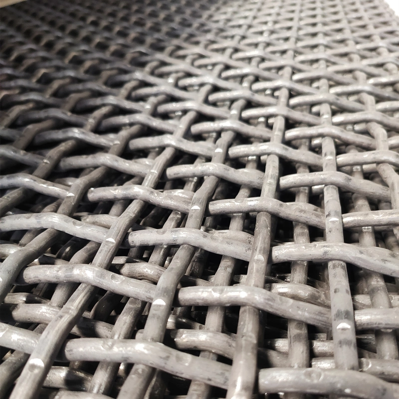 High Tensile 65 Mn Quarry Rock Crusher Crimped Wire Woven Screen Mesh for Vibrating