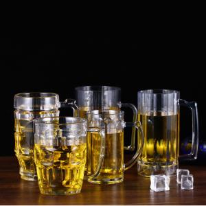 China Unbreakable Food Grade Plastic Beer Glasses Dishwasher Safe Acrylic Beer Mug factory