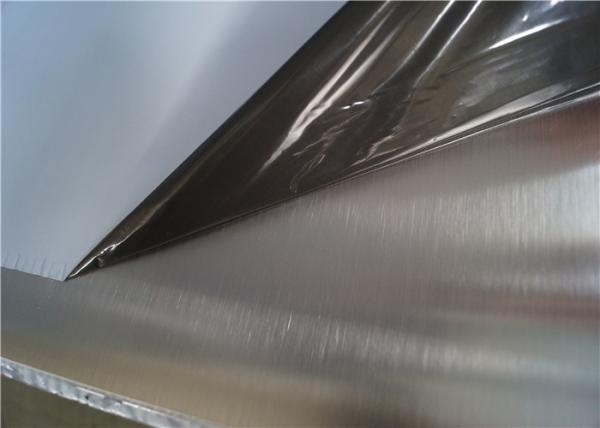 4x8 Stainless Steel Wall Panels , Stainless Steel Flat Plate Hairline PVC