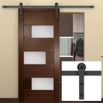 Bathroom Study Room Tempered Glass Sliding Door 45mm Thick ODM OEM