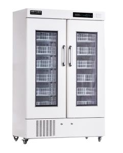China 658 Liters Large Capacity Biomedical Blood Bank Freezer with Double Foaming Glass Door factory