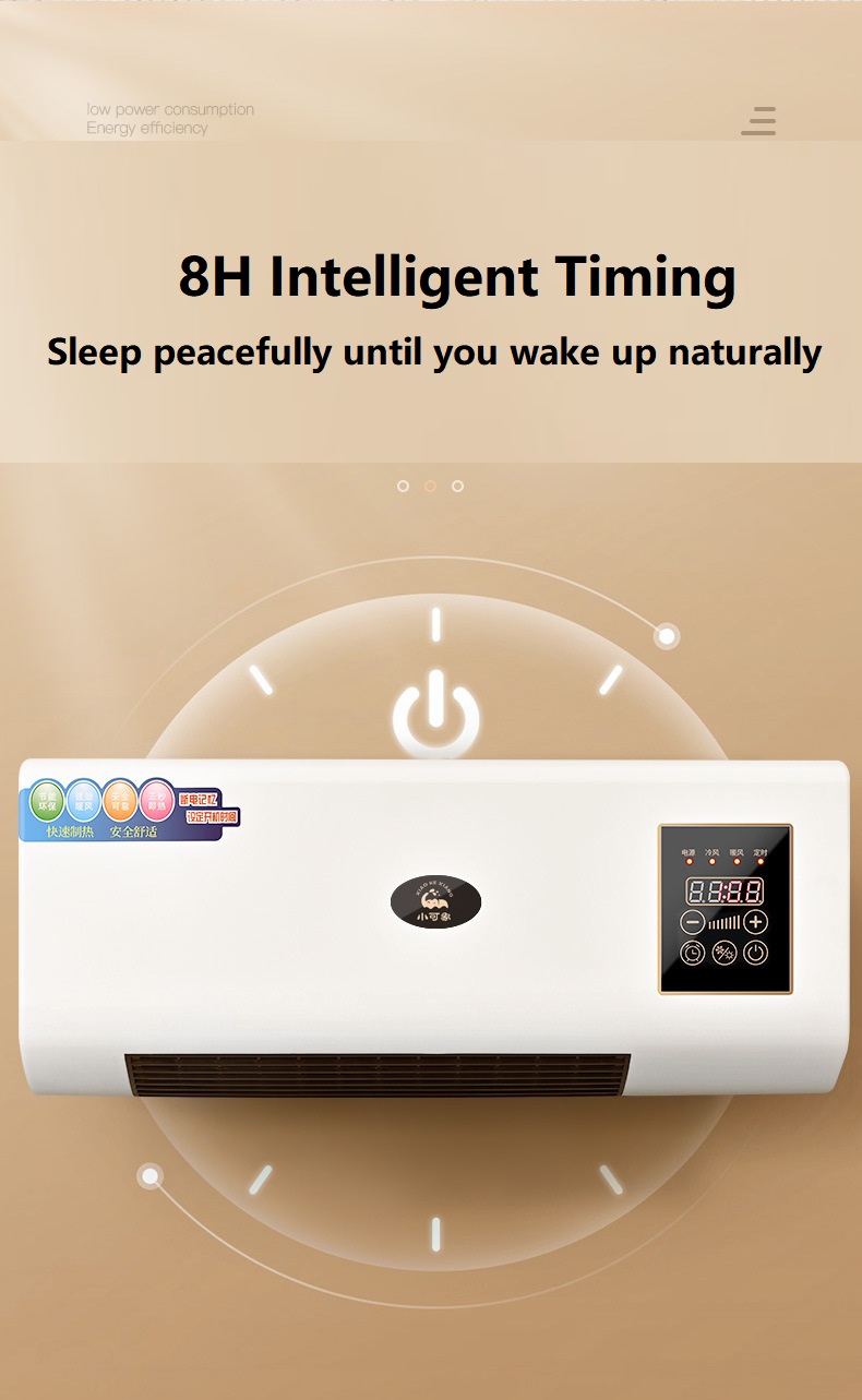 Adjustable Thermostat 1800W PTC Heating Cooling Mobile Air Conditioner Air Heater Fan