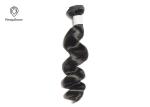 8a Loose Deep Wave Hair Bundles , Black Human Hair Weft Bundles No Knots