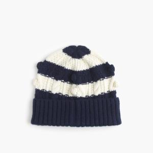 China Wool / Cashmere Cable Knit Hat / Cable Knit Beanie Hat Customized Color For Female factory