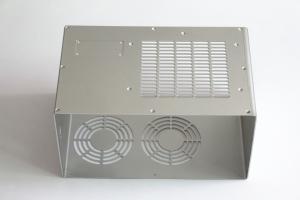 China 0.001 0.002mm Sheet Metal Bending Parts Silver Sandblasting Case Shell Assembly factory