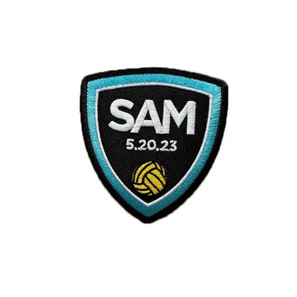 Custom Iron On Embroidered Basketball Club Badges Sew On Patches Iron On Company