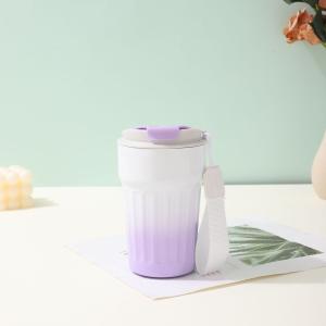 China 380ml Good Price Fashionable Gradient Double Wall Coffee Mug Vacuum Flask For Travel factory
