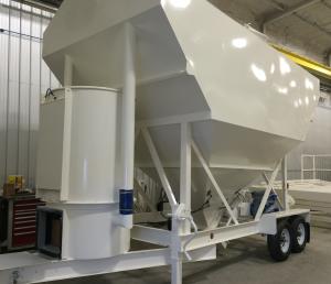 China Small Portable Cement Silo 20 T-30 T Batching Plant Cement Silo 4000 Kg factory