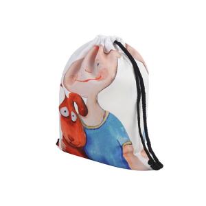 Kids Gym Drawstring Bag Backpack Pull String Backpack For Student