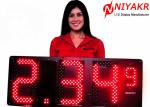 Super Brightness Outdoor LED Gas Price Signs Digital Price Signs For Gas Station