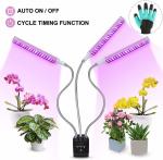ROHS 76W Full Spectrum LED Clip Grow Light 3 Head 360 Degree Flexible