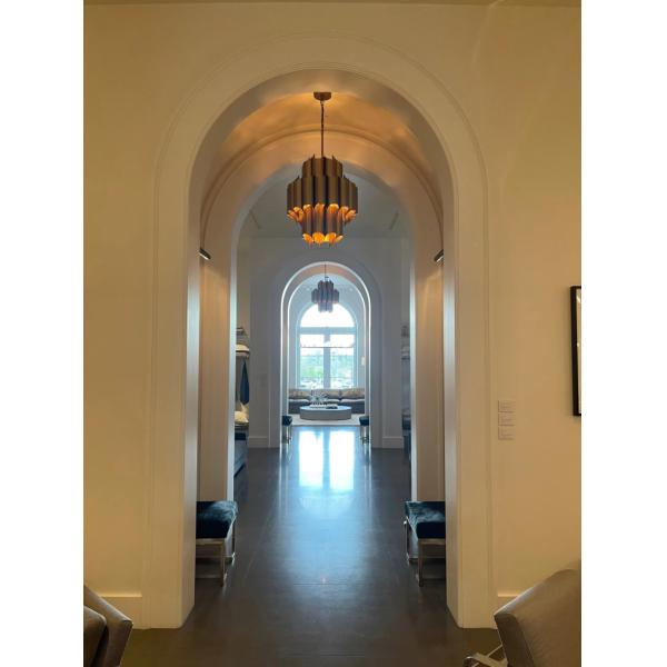 Restoration hardware Brass Cathedral Pendant light for kitchen