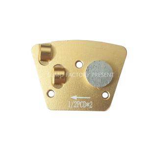 China CPS Trapezoid 1/2PCD Single Round Magnetic Connection Diamond Grinding Shoes non-threaded factory