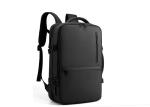 Smart USB Laptop Backpack Custom Logo 20L-39L Black / Grey For Men