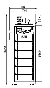 A Single Door Beverage Cooler Includes Auto Defrost