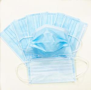 China Blue Disposable Face Mask Personal Safety Air Pollution Protection Mask factory