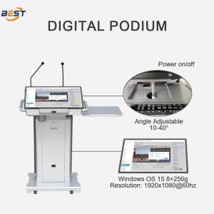 Multimedia Podium with Optional 32 Inch Smart Kiosk Screen, 1 Year Warranty, and