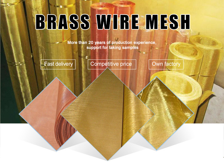 Phosphor Copper Screen Mesh Brass Copper Wire Mesh Red Copper Wire Mesh