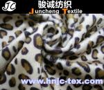 100% polyester printed Tiger stripes design warp knitting velboa fabric