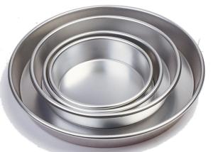 China Round Bread Baking Equipment Aluminium Bakeware Pizza Pan Anode / Super Hard Anodic factory
