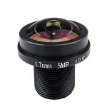 1/2.5 Optical M12*0.5 F2.0 5MP 1.7MM Fisheye CCTV Lens