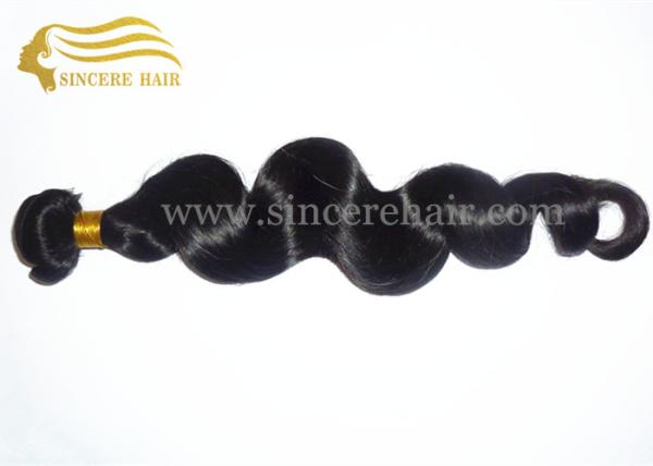 Hot Sell 22 Inch Black Loose Wave Virgin Remy Human Hair Weft Extensions for