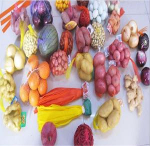 China Crab Mesh Garlic Net Packaging Bags , Reusable Mesh Produce Bags FDA Approved factory