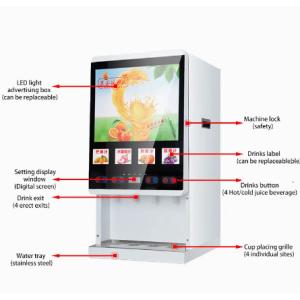 China Metal Juice Vending Machine Automation With LED Lighting System factory