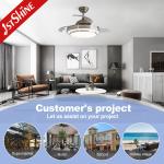 3000K/4500K/6000K Color Temperature Bathroom LED Ceiling Fan with Remote Control