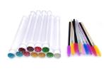High level 10cm Disposable Crystal Independent Tube Brushes Brow