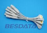 10 Leads EKG Cable Electrodes Adaptor Din 3.0 / Banana 4.0 Plug Conver To Snap