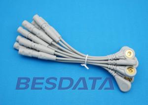 China 10 Leads EKG Cable Electrodes Adaptor Din 3.0 / Banana 4.0 Plug Conver To Snap Type factory