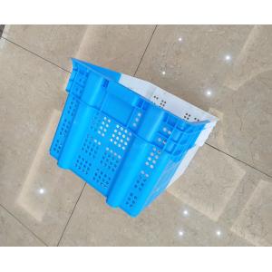 Double Color Shipping Nestable Plastic Crates For Fruits And Vegetables