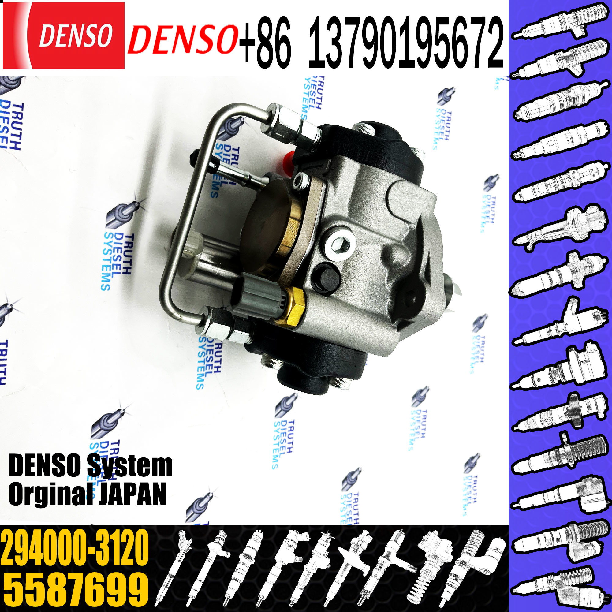 Common Rail Diesel Pump Electric Fuel Injector Pump 5587699 294000-3120