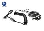 M12 IP68 5 7 Pin Rear View Camera Cable With PU Jacket