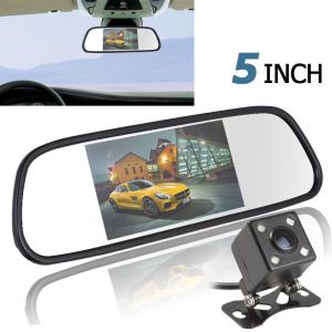 China 5 Display Car Backup Camera Mirror PAL / NTSC With 4 LED Reversing Camera on sale China 5 Display Car Backup Camera Mirror PAL / NTSC With 4 LED Reversing Camera on sale